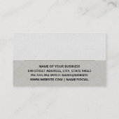 Eenvoudig grijs patroon visitekaartje (Achterkant)