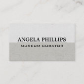 Eenvoudig grijs patroon visitekaartje (Voorkant)