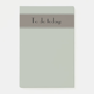 Eenvoudig groen en grijs om lijst te doen post-it® notes