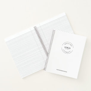 Eenvoudig Groot Minimalistisch Aangepast Logo Merk Notitieboek