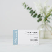 Eenvoudig Hallo Visitekaartje (Staand voorkant)