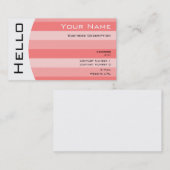 Eenvoudig Hallo Visitekaartje (Voorkant / Achterkant)