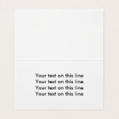 Eenvoudig Hallo Visitekaartjes (Binnenkant ongevouwen)