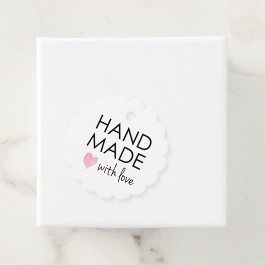 Eenvoudig handgemaakt met liefde bedankjes labels (In situ)