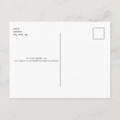 Eenvoudig handgeschreven B/W-huwelijk opslaan Datu Briefkaart (Achterkant)