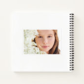 Eenvoudig handgeschreven script White Photo Afstud Notitieboek (Achterkant)