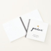 Eenvoudig handgeschreven script White Photo Afstud Notitieboek (Binnen)