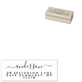 Eenvoudig handschrift retouradres 	rubberstempel (Gestempeld)