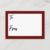 Eenvoudig handschrift zonder onmiddellijke verpakk informatiekaartje (Achterkant)