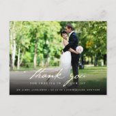 Eenvoudig handschrijfscript Classy Weddenschap Har Briefkaart (Voorkant)