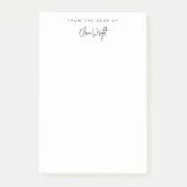 Eenvoudig handtekeningscript, professioneel post-it® notes (Voorkant)
