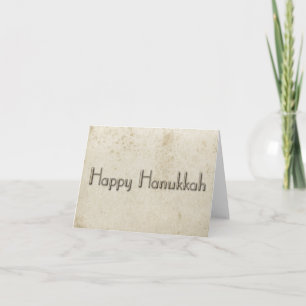 Eenvoudig Happy Chanoeka gekleurd papier Feestdagen Kaart