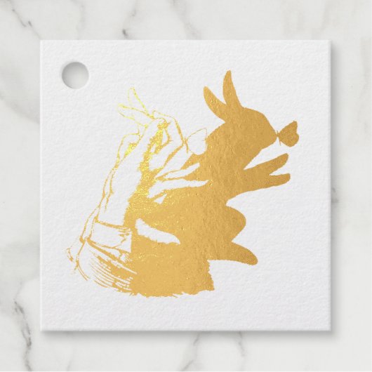 Eenvoudig Happy Easter Bunny Butterfly-script Bedankjes Labels (Voorkant)