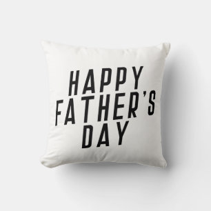 Eenvoudig Happy Vaderdag Typography-Sierkussen Kussen