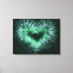 Eenvoudig hart Abstracte kunstschilderafdrukken Canvas Afdruk
