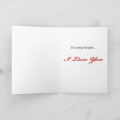 Eenvoudig Hart - Groet binnen Kaart (Binnen)