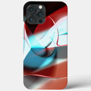 Eenvoudig hartontwerp, kristallijne toonmix in cur iPhone 13 pro max hoesje