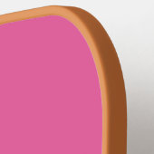 Eenvoudig Heet Roze Vet Retro Monogram Initiaal Pickleball Paddle (Links Detail)