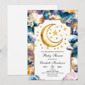 Eenvoudig hemelse ster hemels Baby shower Kaart (Voorkant / Achterkant)