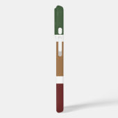 Eenvoudig Herfst gestreept patroon gepersonaliseer Case-Mate iPhone Case (Achterkant / Links)