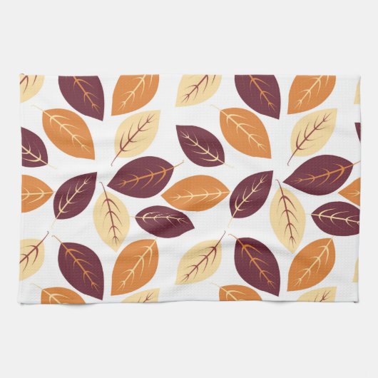 Eenvoudig herfst Leaves Kitchen Towel Theedoek (Horizontaal)
