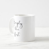 Eenvoudig het beste koffiemok (Voorkant links)