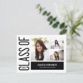 Eenvoudig het Briefkaart van het Afstuderen Bewerk (Staand voorkant)