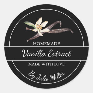 Eenvoudig Homemade Vanilla Extract Label