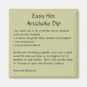 Eenvoudig Hot Artichoke Dip Ontvang een magneet