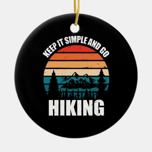 Eenvoudig houden en wandelend werken keramisch ornament (Voorkant)