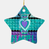 Eenvoudig houden keramisch ornament (Voorkant)