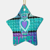 Eenvoudig houden keramisch ornament (Links)