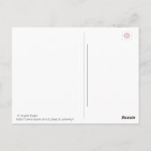 Eenvoudig houden met zonnebloemen briefkaart (Achterkant)