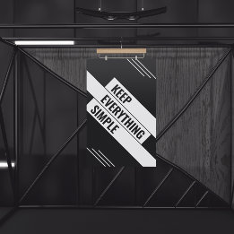 Eenvoudig houden poster