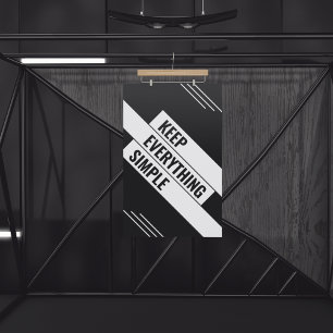 Eenvoudig houden poster