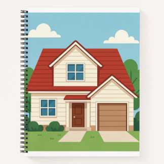 Eenvoudig huis notitieboek