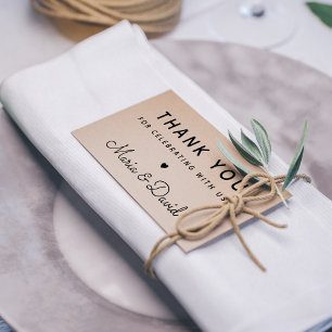 Eenvoudig huwelijk bedankt 	rubberstempel