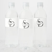 Eenvoudig huwelijksmonogram gepersonaliseerd met n