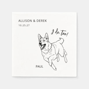 Eenvoudig ik doe te veel met het Duitse herderhuwe Servet