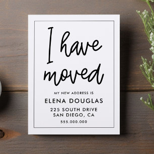 Eenvoudig ik heb een bewegende aankondiging verpla briefkaart