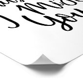 Eenvoudig ik mis u gezegde citeert poster (Hoek)