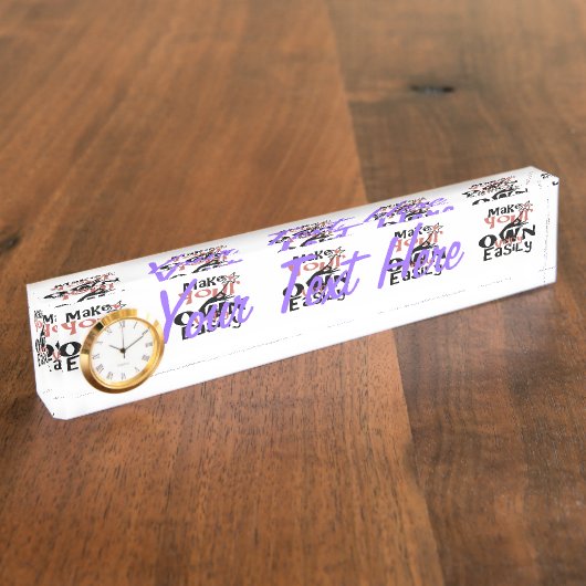 Eenvoudig in één stap uw eigen naambordje (Zijkant)