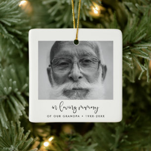 Eenvoudig in het liefdevolle geheugenbeheer keramisch ornament