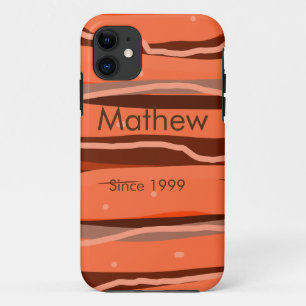 Eenvoudig initiaal Letter Monogram Naam toevoegen iPhone 11 Hoesje