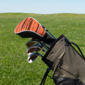 Eenvoudig initiaal Letter Monogram Naam toevoegen  Golfheadcover (Insitu)