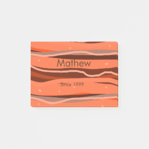 Eenvoudig initiaal Letter Monogram Naam toevoegen Post-it® Notes