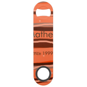 Eenvoudig initiaal Letter Monogram Naam toevoegen Speed Flessenopener