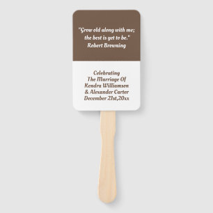 Eenvoudig Inspirerend Liefde Quote Huwelijk Handwaaier