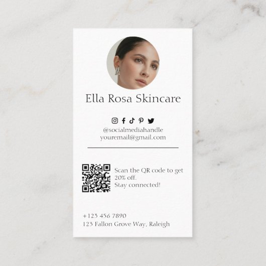 Eenvoudig Instagram Visitekaartje (Achterkant)