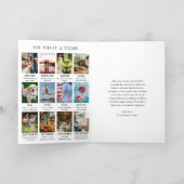 Eenvoudig Jaar in Review Foto Modern Kerstfeest Folie Feestdagenkaart (Binnenlaag)